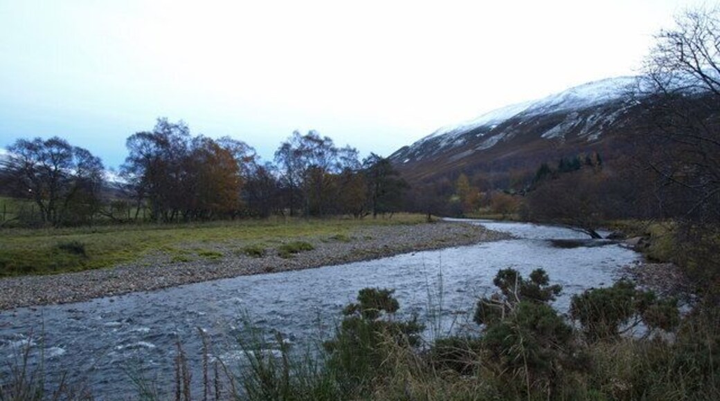 View Upstream of Clunie Water near Braemar