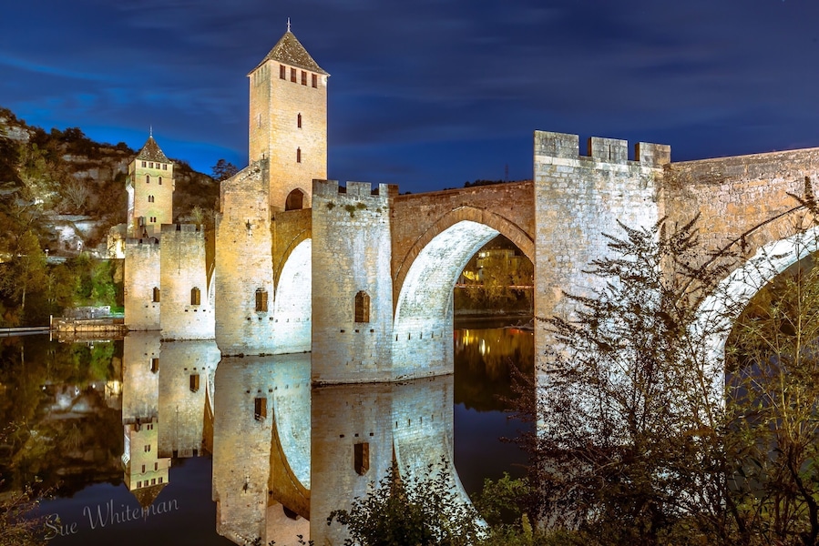 Have you been to the South of France? Well the Ponte Valente is a must see near Cahors. This 14th century six span stone bridge is a symbol of the city of Cahors, crossing the Lot River. Opened in 1350, there is a legend here just like so many of the structures around medieval France. #reflections #travel #france #reflection