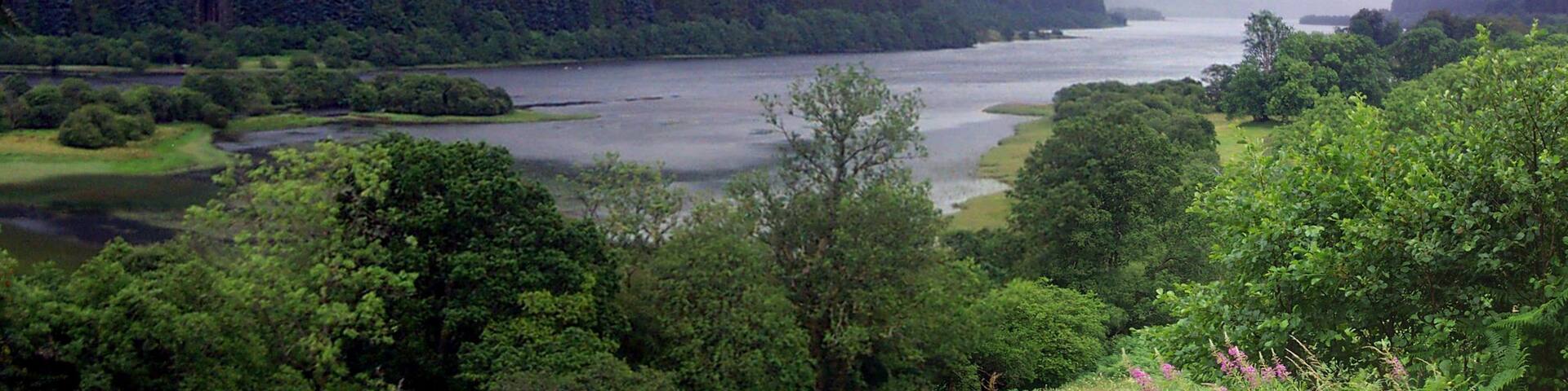 This is a view from the northern end of Loch Lubnaig looking back in the direction of Callander.