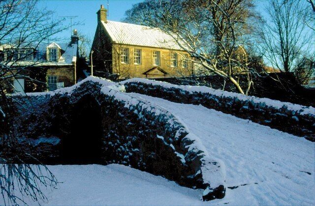 Bishop's Bridge, Ceres The 17th century bridge over the Ceres Burn gets its name from the Episcopalian Archbishop Sharp of St. Andrews who crossed over this bridge on 3rd May 1679 on his way to St. Andrews. A few miles further along the road at Magus Muir, he was killed by a group of local Covenanters.