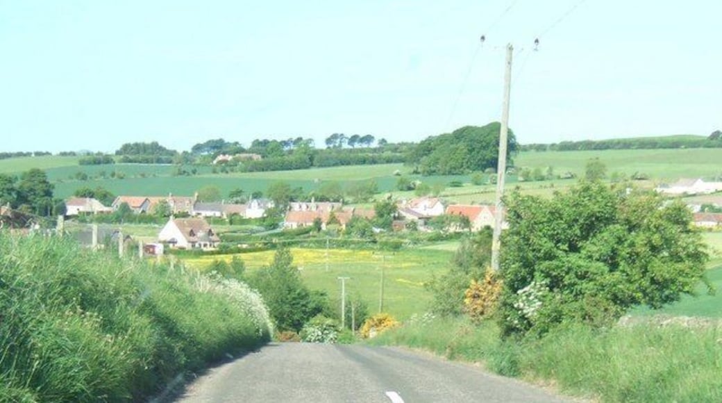 Chance Inn A view down to Chance Inn from just off the Cupar Road turning.