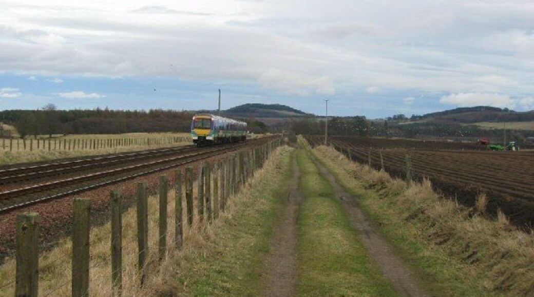 Railway, Ballomill. The railway connecting the Forth and Tay Bridges.