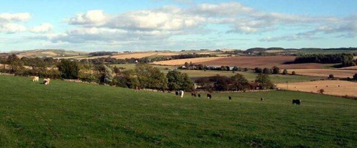 The Ceres valley Looking southeast over farmland from Wemysshall Road near the Hill of Tarvit