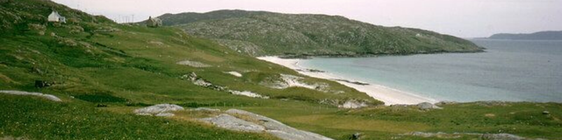 View towards Cailleag a Phrionnsa - the Princes Beach More houses have been built here since 1970 when this photograph was taken.