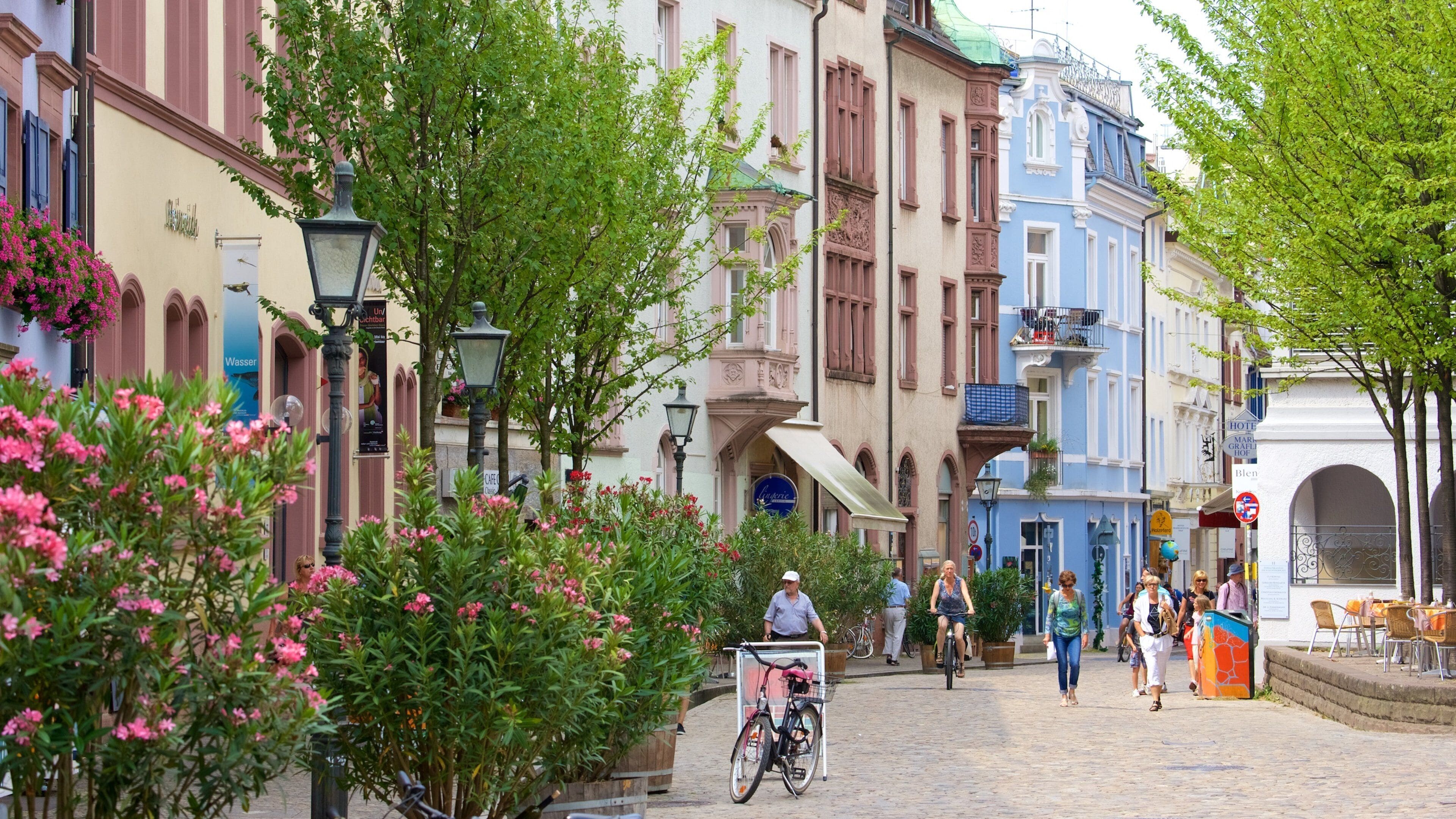 Freiburg som viser gatescener