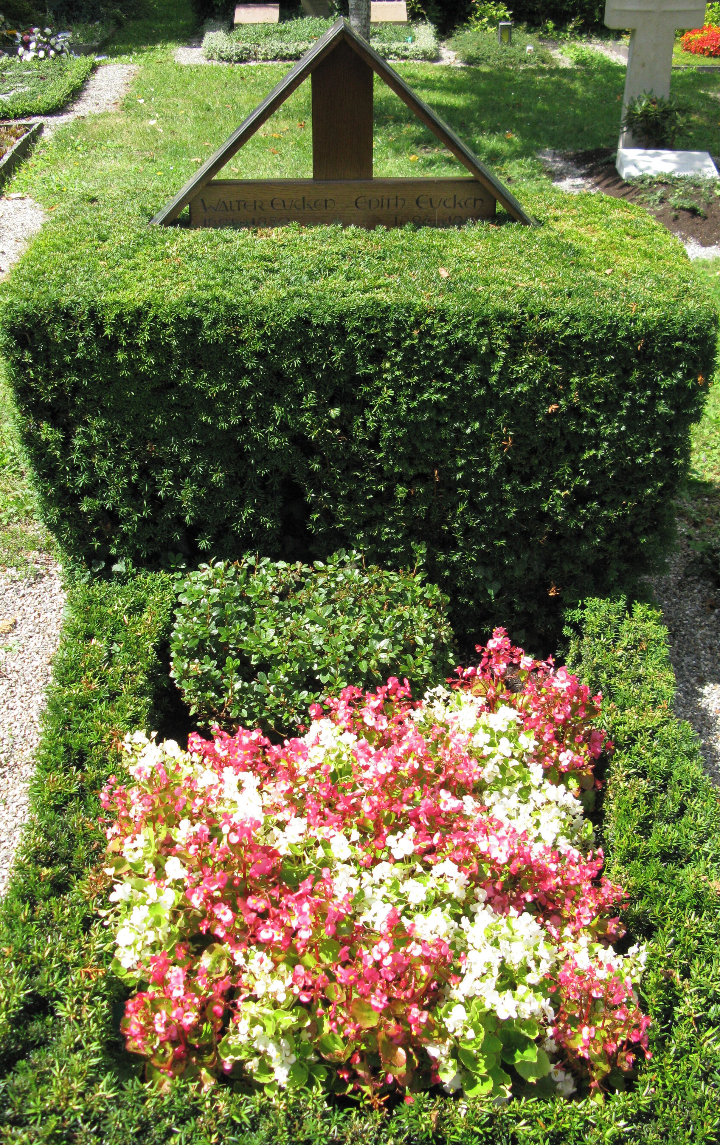 Grab von Walter Eucken, Ökonom in Freiburg-Günterstal