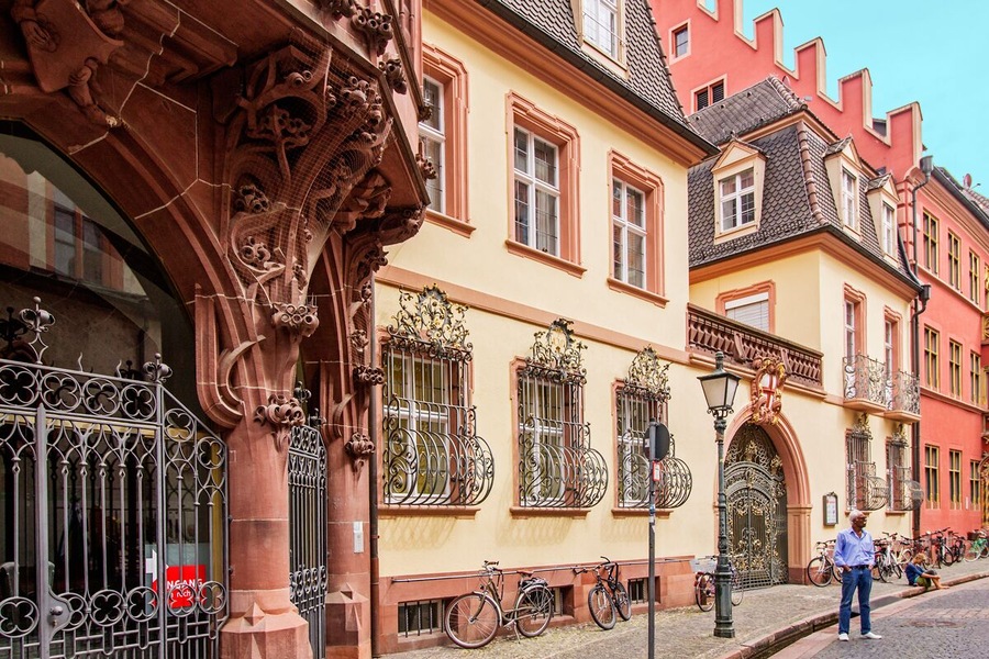 Strolling the streets of Freiburg im Breisgau, a pleasant town in the state of Baden-Württemberg, Germany.