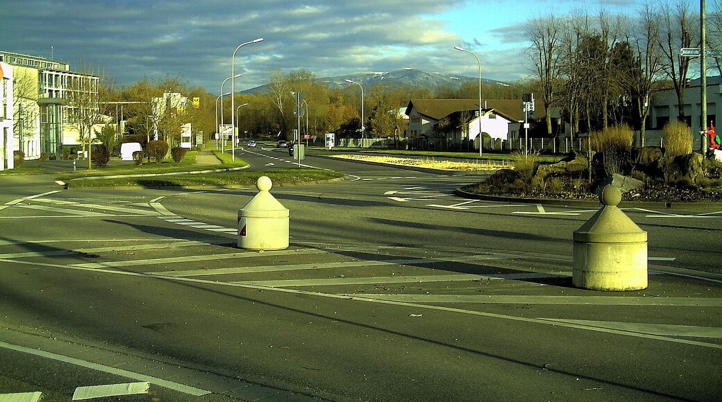December Leuchtende Sonnwende Mount Kandel - Master Mythos Black Forest Photography 2013 Mountain View and Sun Valley Freiburg - Tiefster Stand der Sonne - Hochdorf Town Industrial Aerea