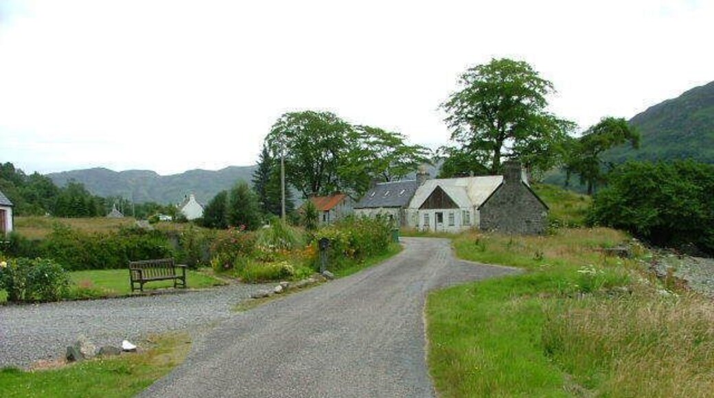 Houses at Letterfearn By the shore of Loch Duich.