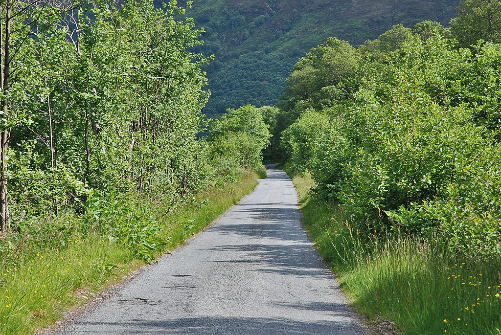 The road to Camas-luinie. A lot better than the last time I drove it.
