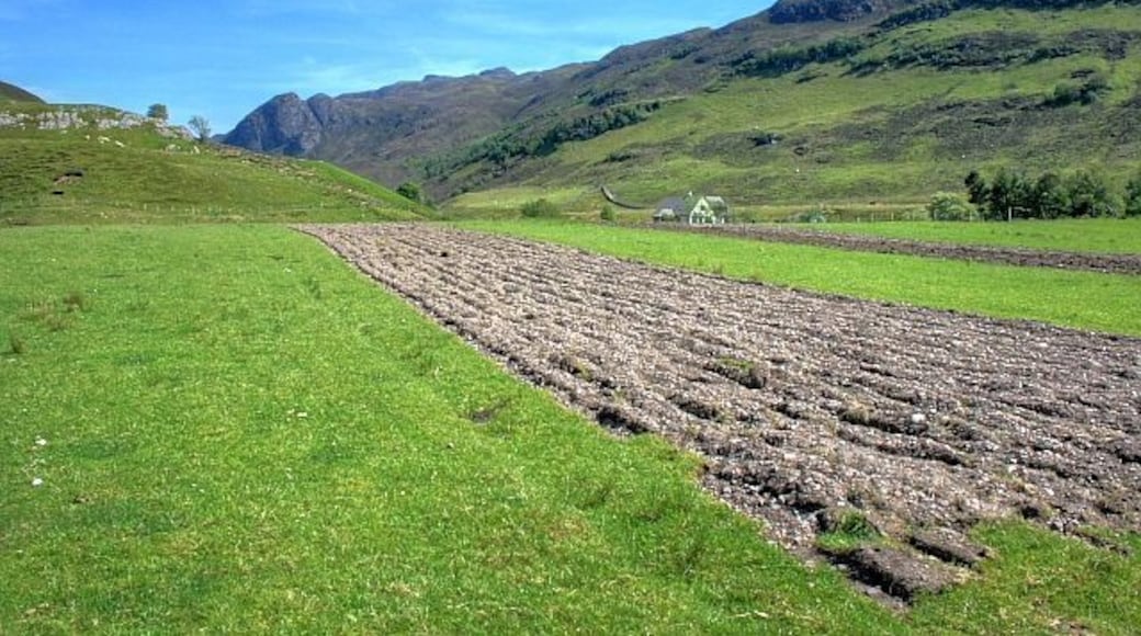 Ploughed Field, Bundalloch Looking up Glen Glennan.