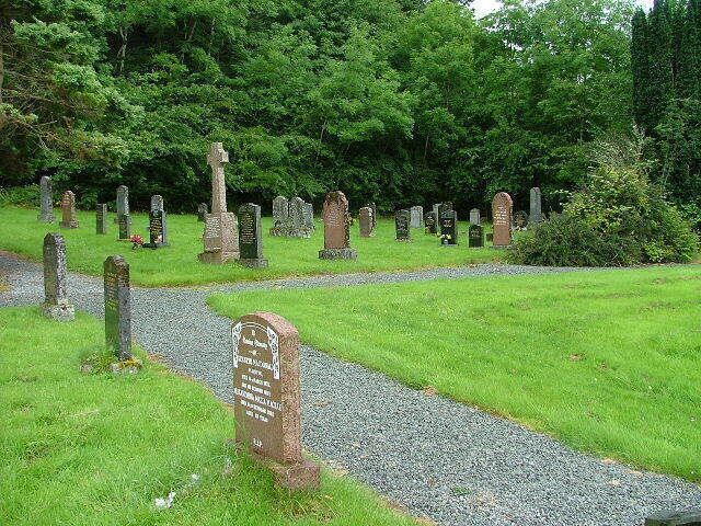 Ardbeag Burial Ground. The burial ground overlooks Loch Duich.