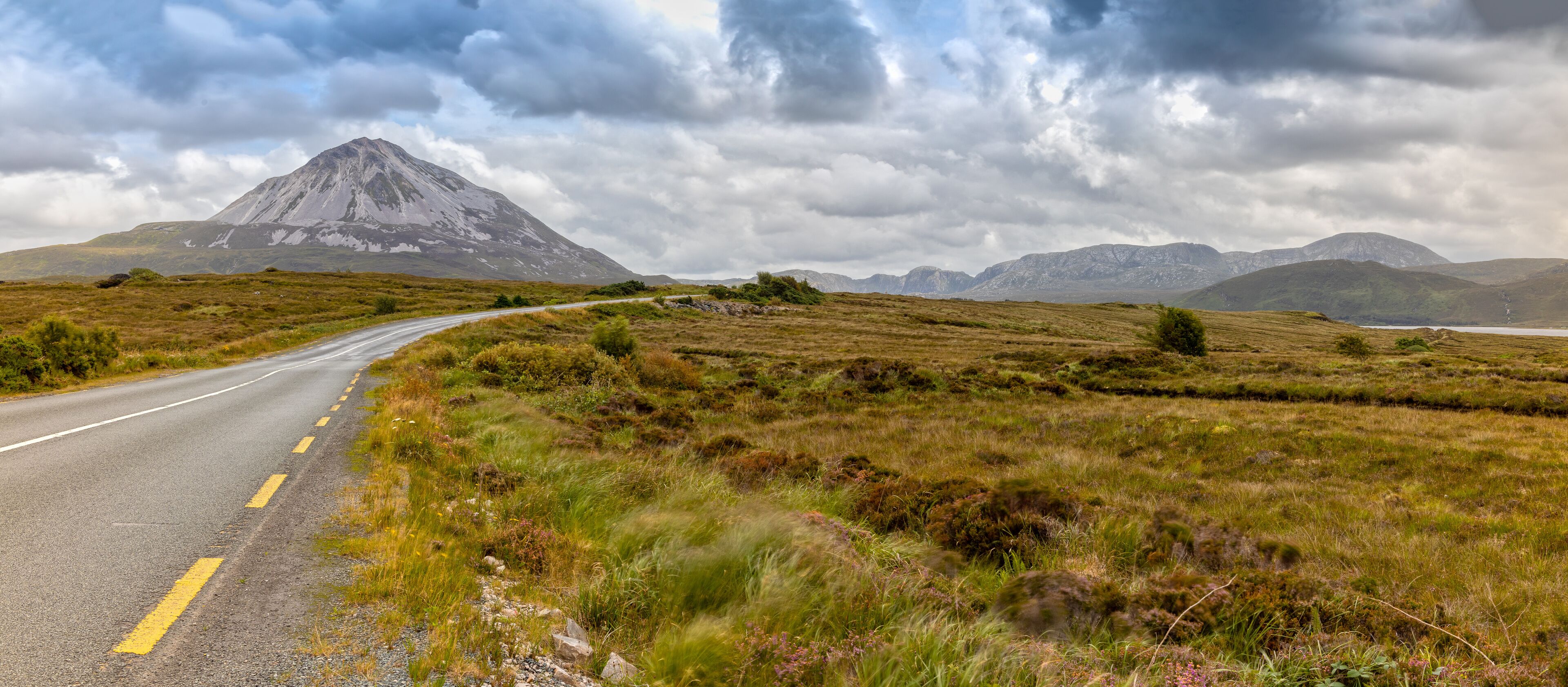 View over the Errigal Mountain and the Landscape