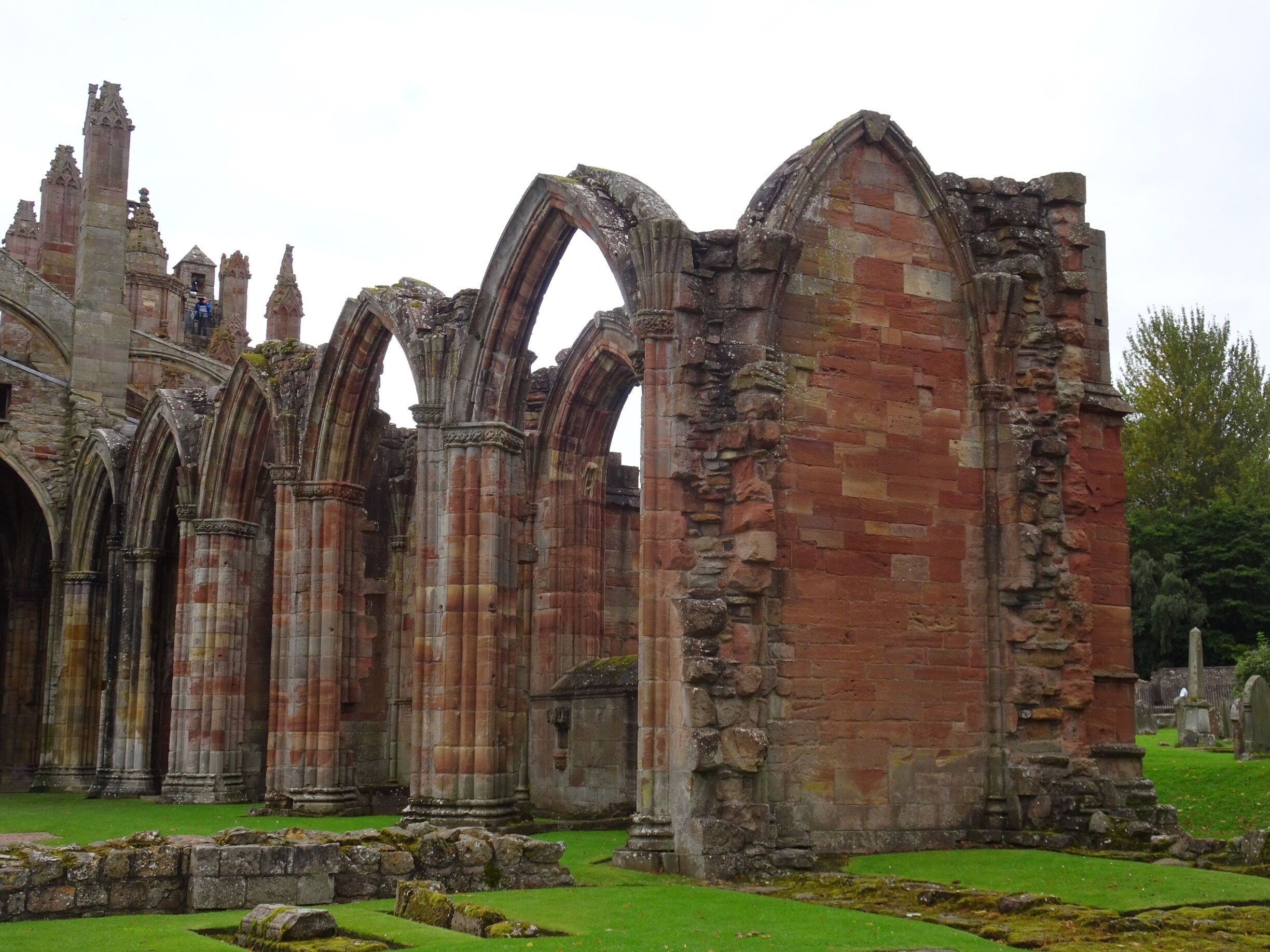 It's worth the effort to climb onto the roof for the excellent views.