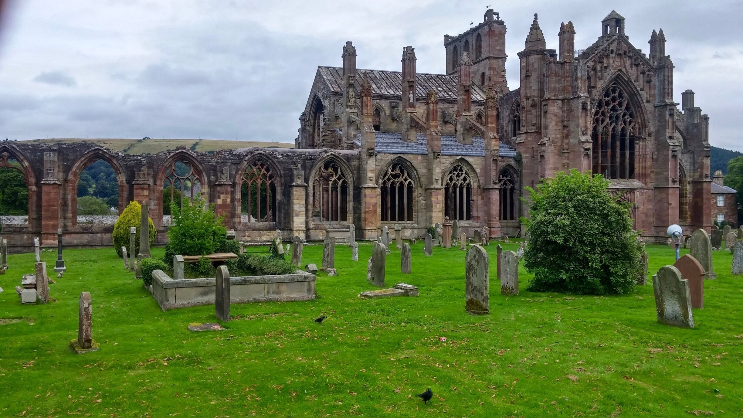 Ancient Abbey-Melrose one of the highlights of our Scotland trip. Such a beautiful and serene place. A wealth of history 