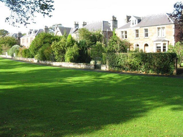 Houses on the green at St Boswells