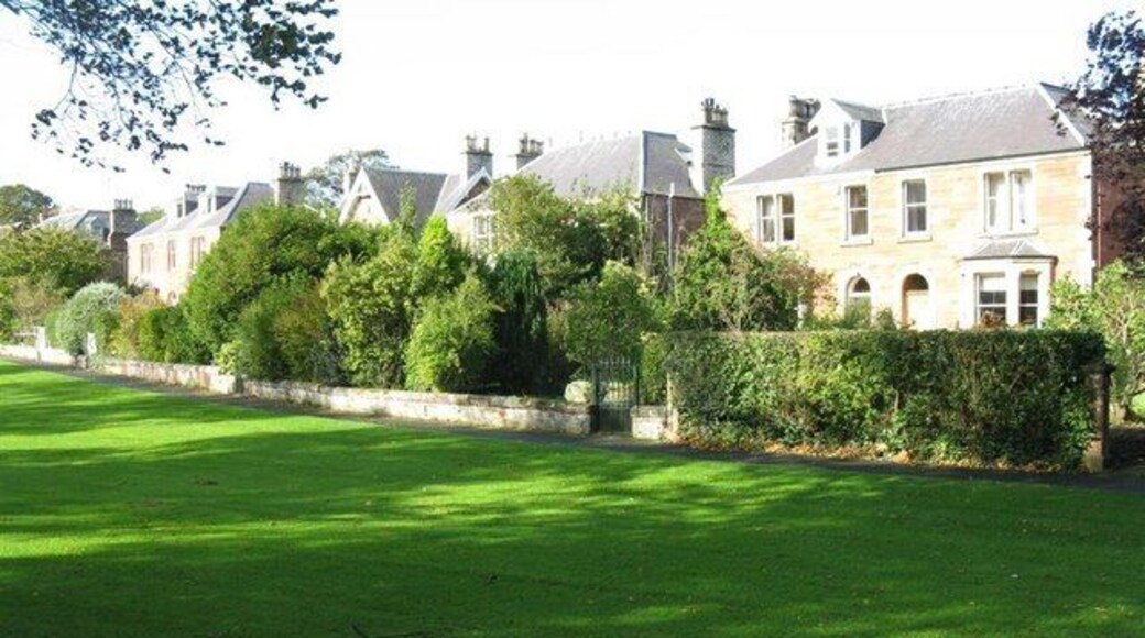 Houses on the green at St Boswells