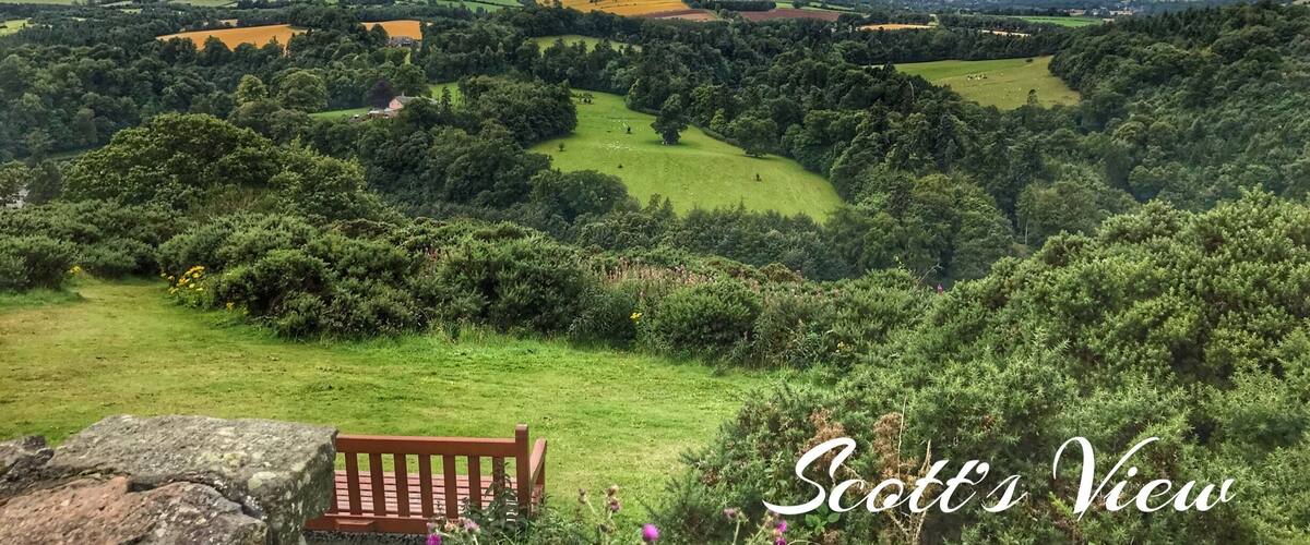 As you take a drive through the Borders in Scotland toward Dryburgh Abbey you will come across Scott's View, a perfect photo opportunity
