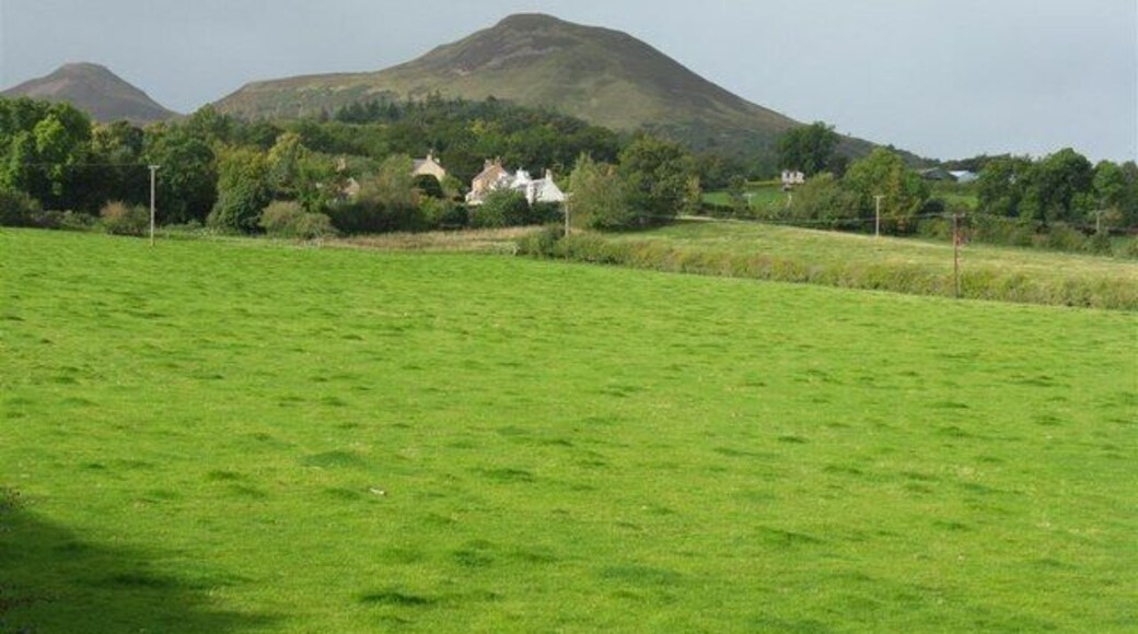 Across the fields to Eildon With two-thirds of Trimontium in the background
