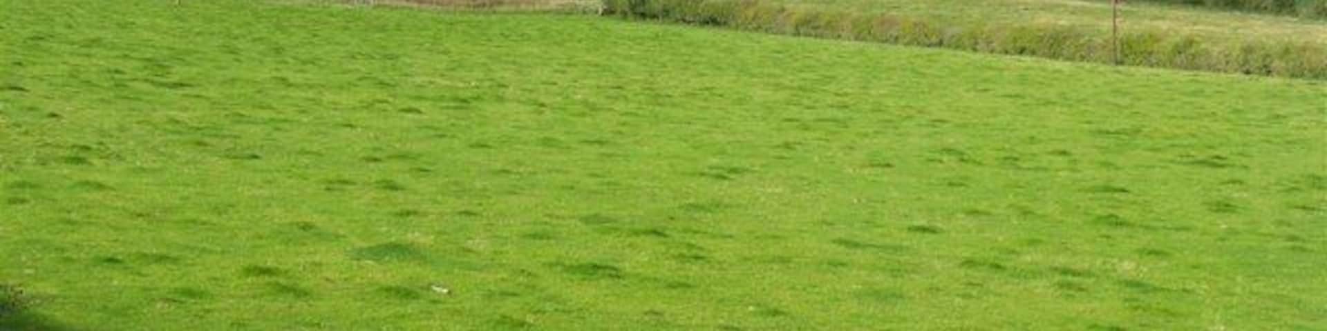 Across the fields to Eildon With two-thirds of Trimontium in the background
