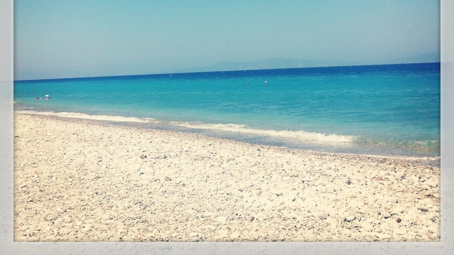 There is nothing nicer then a calm and almost empty beach in Rhodes, Greece. They're certainly not lacking in those.