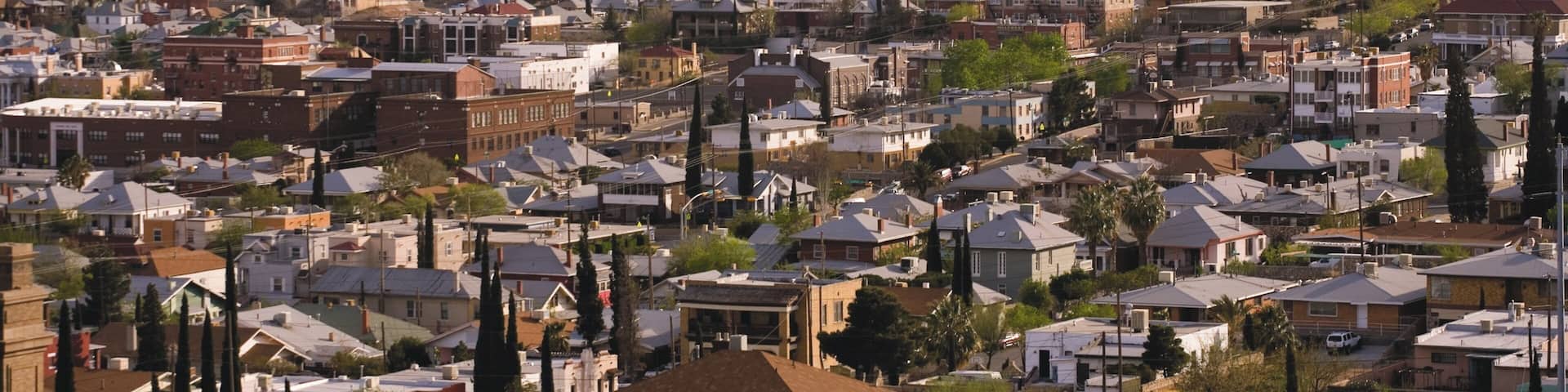 El Paso featuring a city and mountains