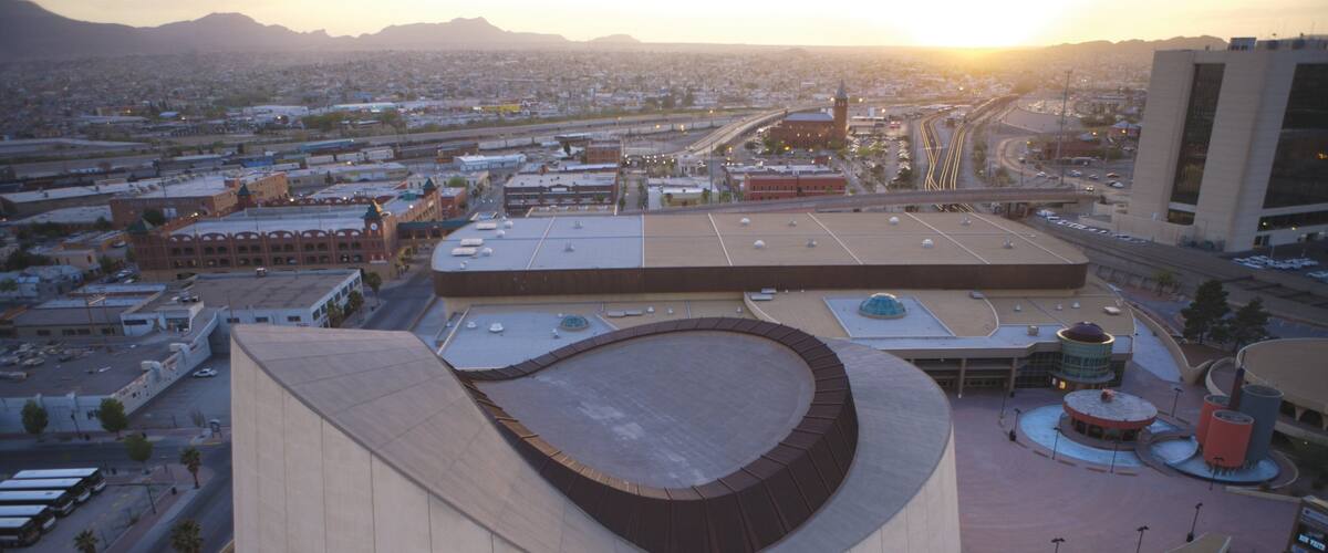 El Paso which includes a city, a sunset and modern architecture