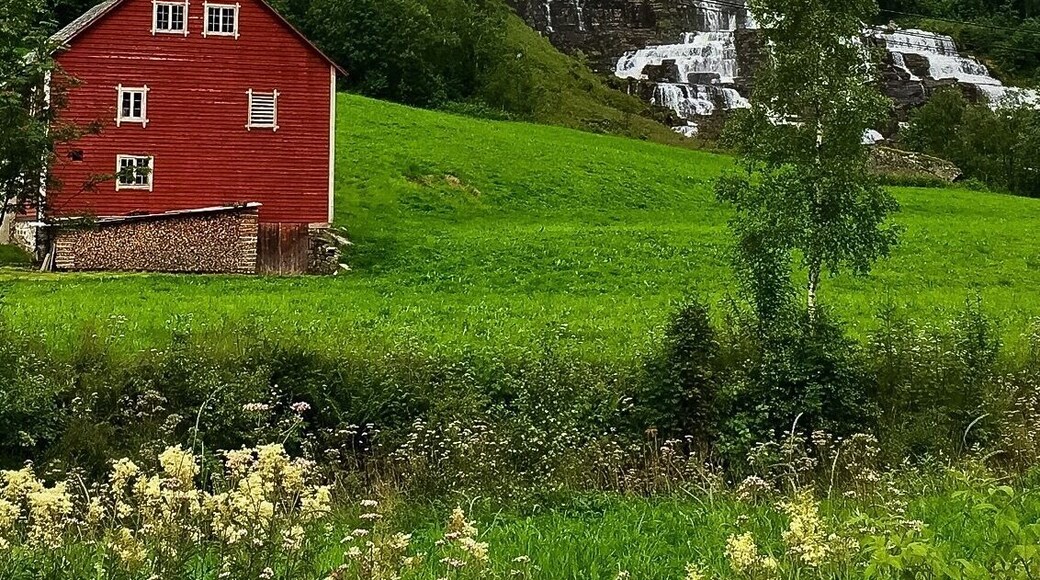 Norway has more waterfalls than anyplace else I've ever visited. This one is not far from Bergen.