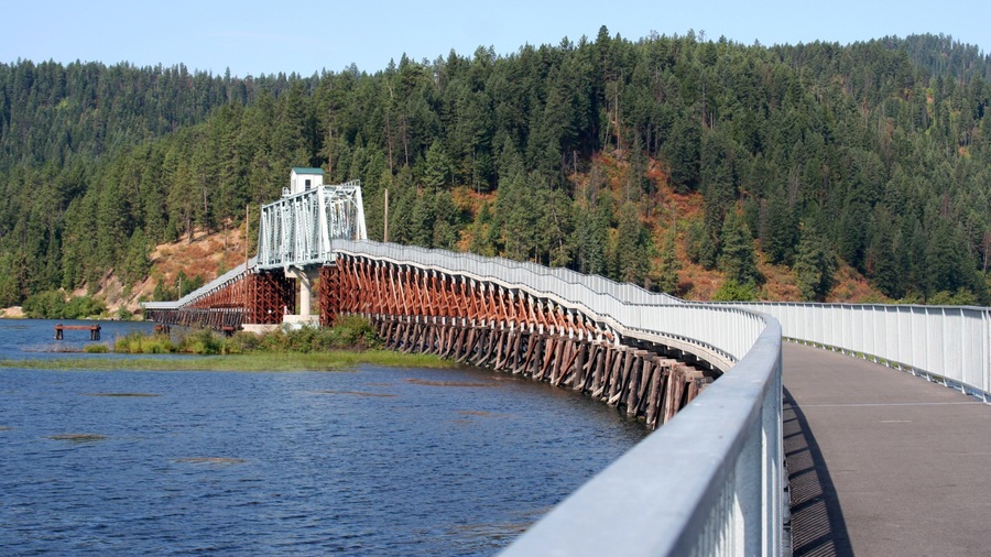 Harrison showing a river or creek and a bridge