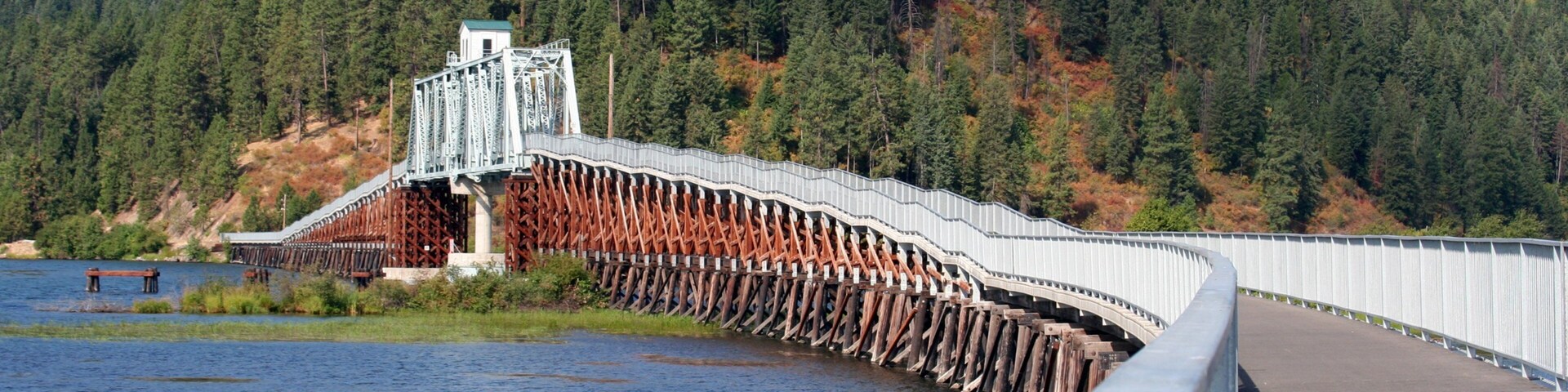 Harrison showing a river or creek and a bridge