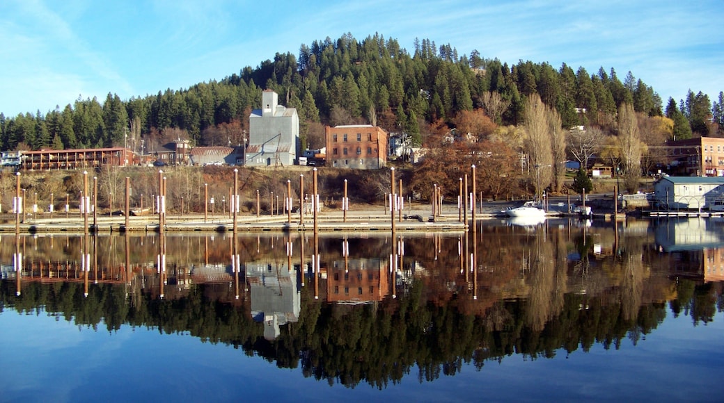 Harrison que inclui um lago ou charco e cenas tranquilas
