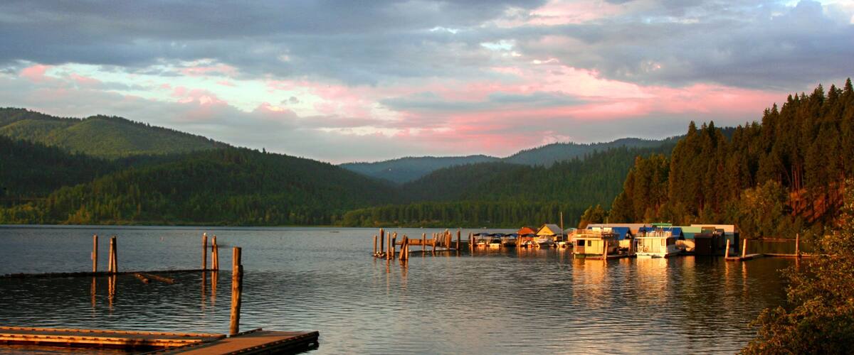 Harrison featuring a lake or waterhole
