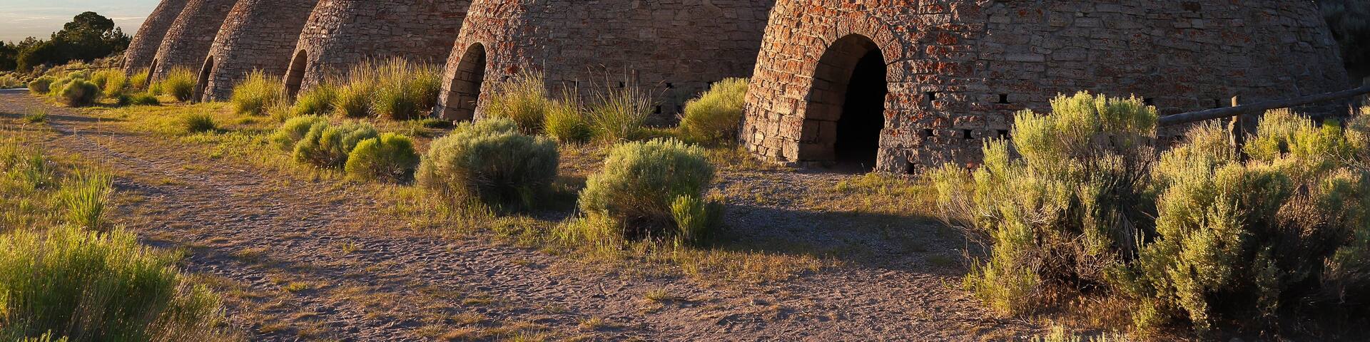 WHITE PINE COUNTY, NEVADA, UNITED STATES - Jun 27, 2018: Historic Ward Charcoal Ovens