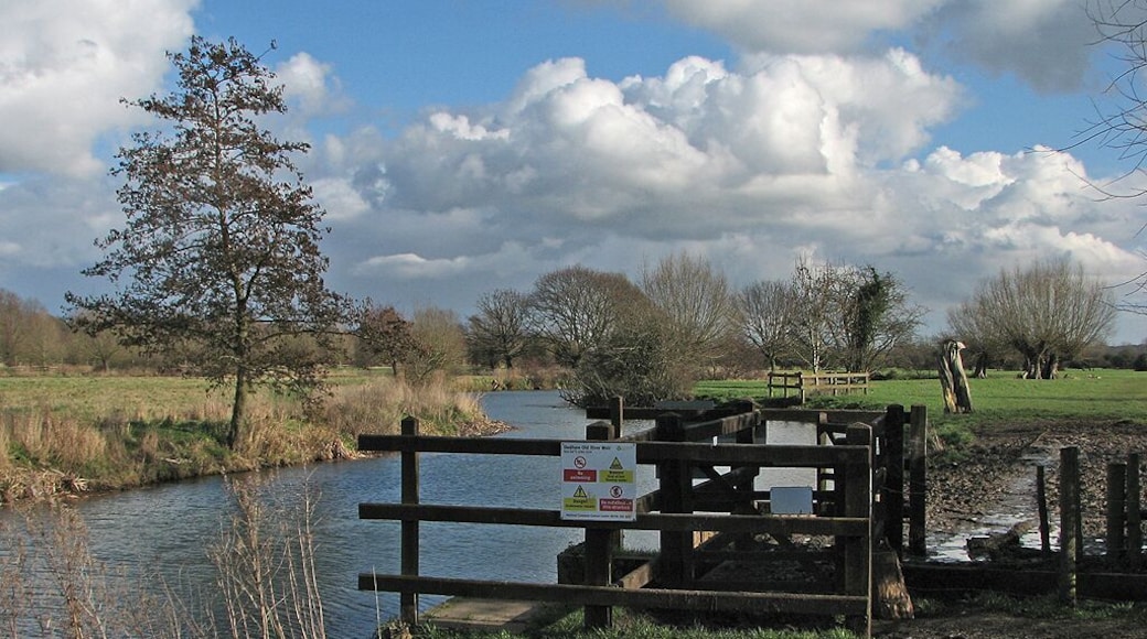 The River Stour - Weir at the northern end of the Dedham Old River