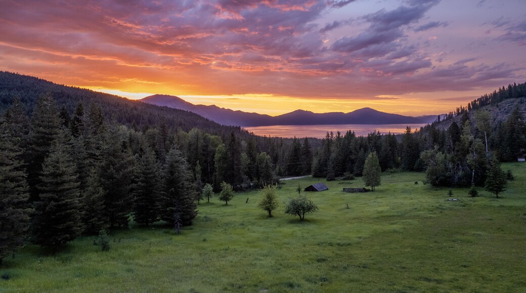 Lake Pend O'reille from the air. Photos take near Lakeview ID across the lake from Bayview Idaho