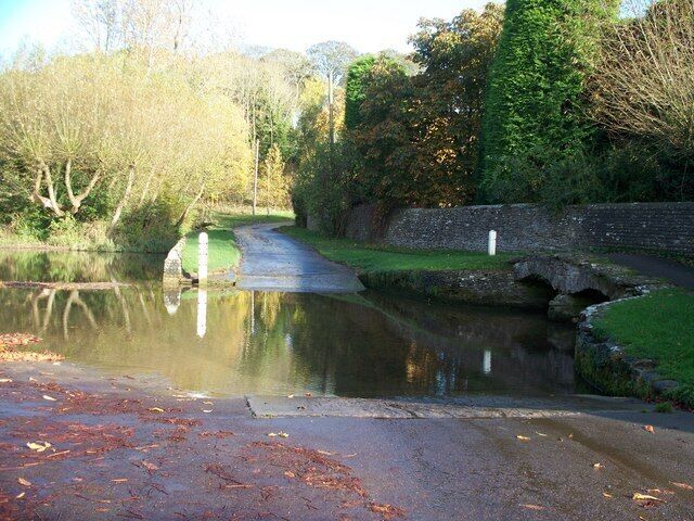 The ford at Shilton The ford is the way across Shill Brook.