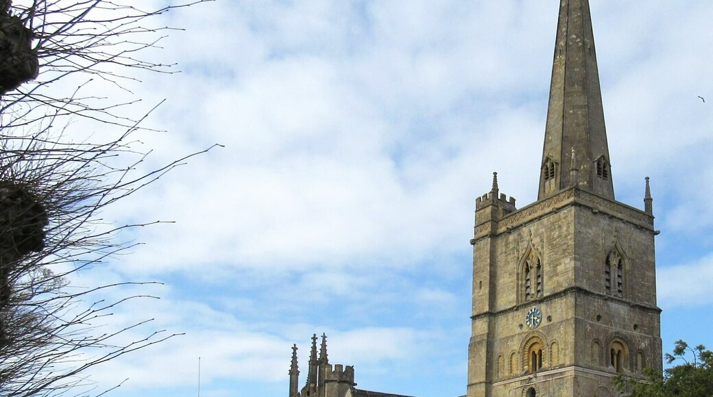 The most impressive Anglican church of St John the Baptist in Burford, in the Cotswolds. Quoting from their website: "Building work began in 1175 and was complete by 1500, probably on the site of an earlier church." The interior is equally impressive.
