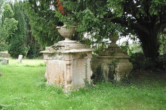 St Peter, Windrush, Gloucestershire - Churchyard, near to Windrush, Gloucestershire, Great Britain.