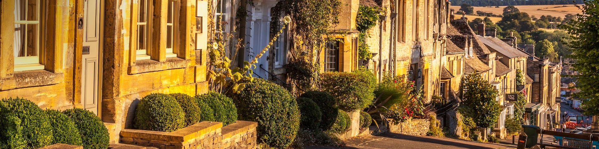 Row houses in the Cotswold village of Burford