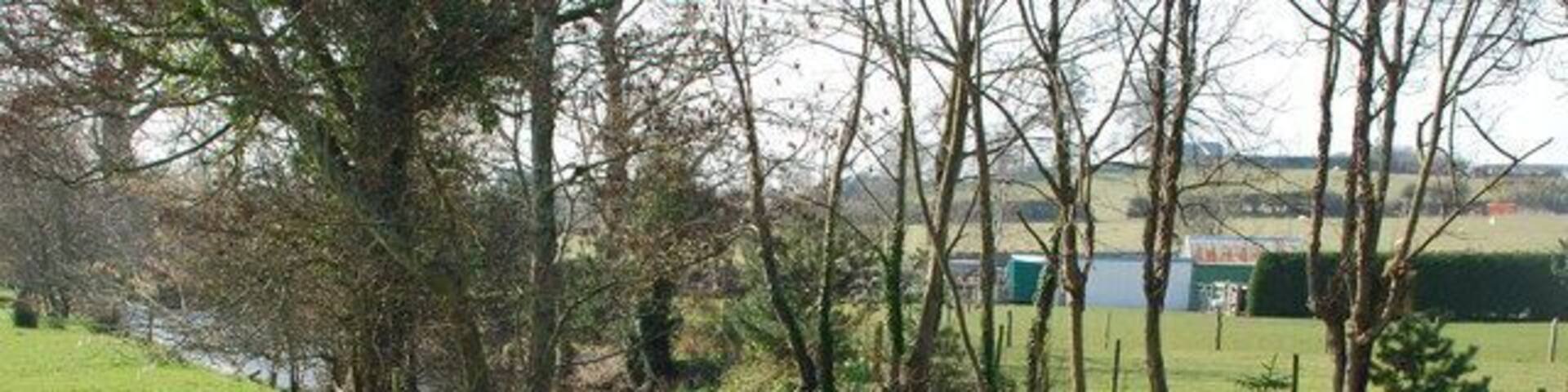 Afon Erch From this point by the bridge at Abererch the river seems to be heading straight for the sea just over half a kilometre to the South. In fact it bends sharply to the West and meanders behind the sand dunes and enters the sea in Pwllheli harbour.