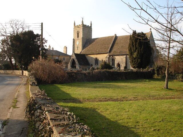 Church at Barholm. Located near the junction with the road to Tallington