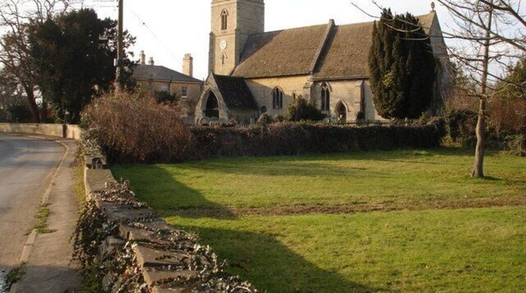 Church at Barholm. Located near the junction with the road to Tallington