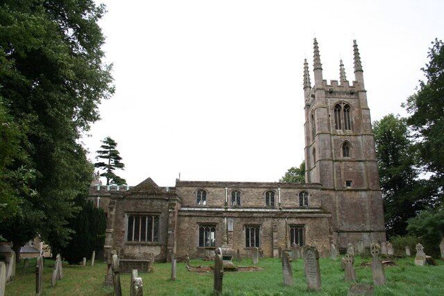 All Saints' church, Easton-on-the-hill. A spacious church with Norman, Early English and Decorated features with lots of good box pews and a two-decker pulpit. Grand Perpendicular tower with clasping buttresses and crocketed pinnacles.