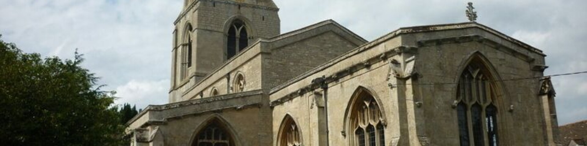 Parish church of St John the Evangelist, Ryhall, Rutland, seen from the southeast