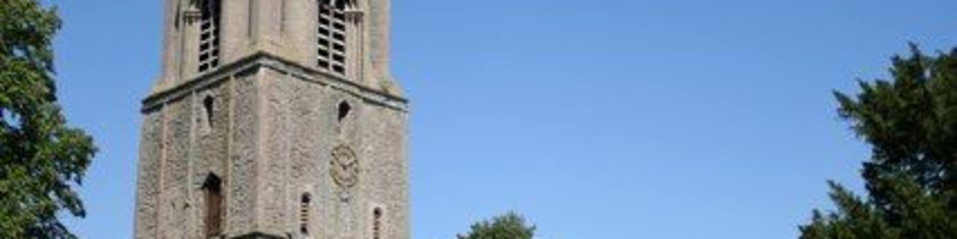 Church of England parish church of St John the Baptist, Barnack, Soke of Peterborough, seen from the southwest