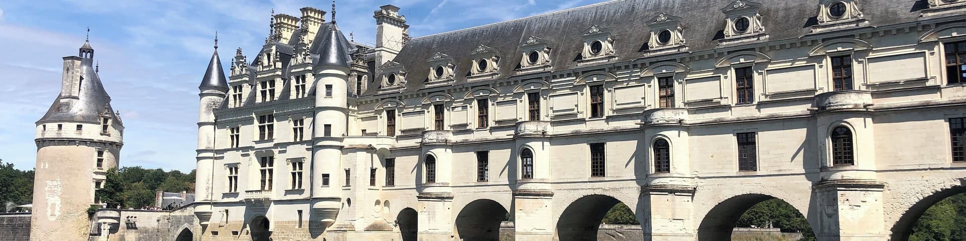Impressive chateau on the river Cher, near to the village of Chenonceaux