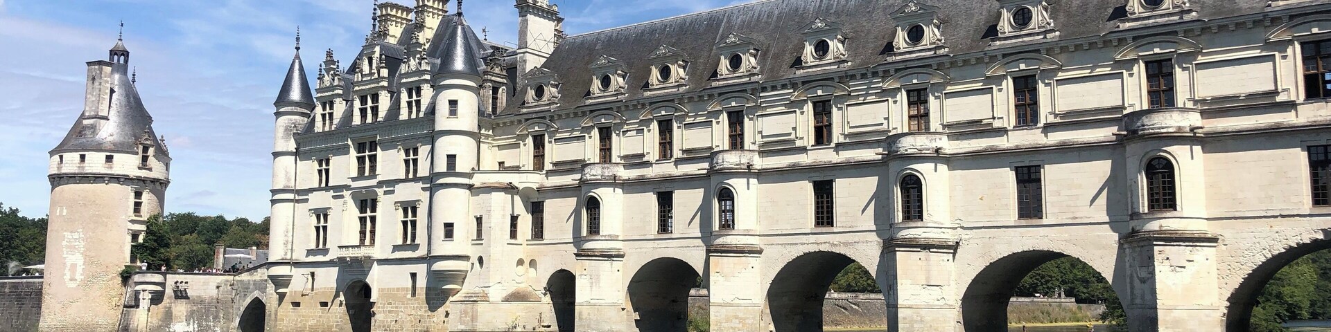 Impressive chateau on the river Cher, near to the village of Chenonceaux