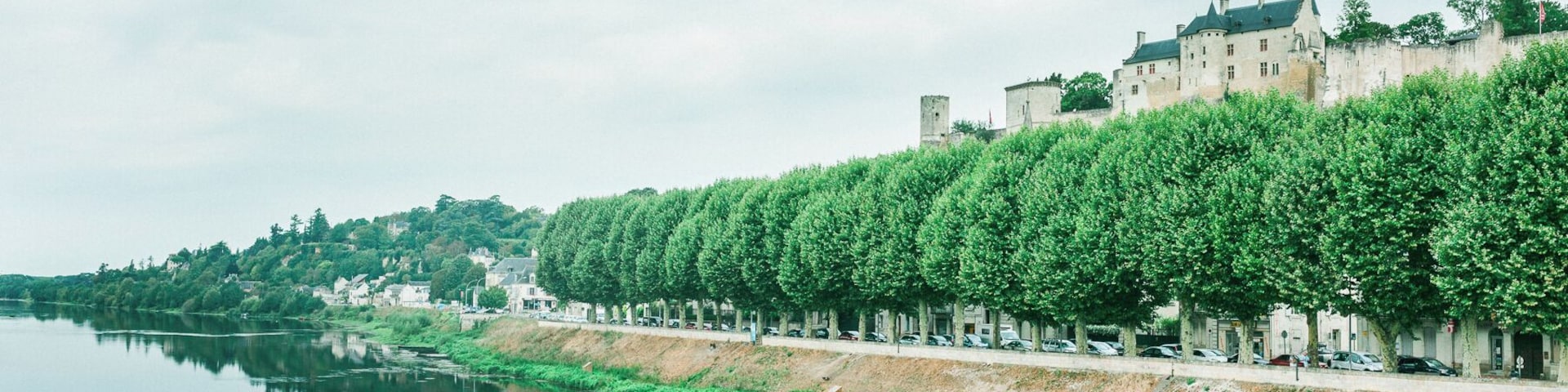 Chinon is great for photos with river and castle in the same shoot. This one was taken from the bridge. Many composition possibilities