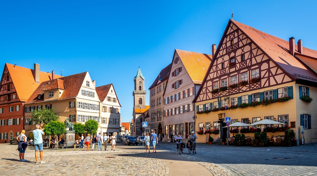 Altstadt und Sankt Pauls Kirche, Dinkelsbühl, Bayern, Deutschland