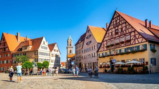 Altstadt und Sankt Pauls Kirche, Dinkelsbühl, Bayern, Deutschland
